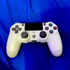 White PS4 controller